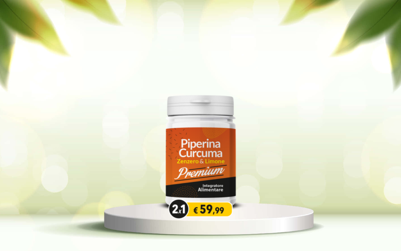Prova piperina e curcuma premium per depurarti e ritrovare il benessere naturale