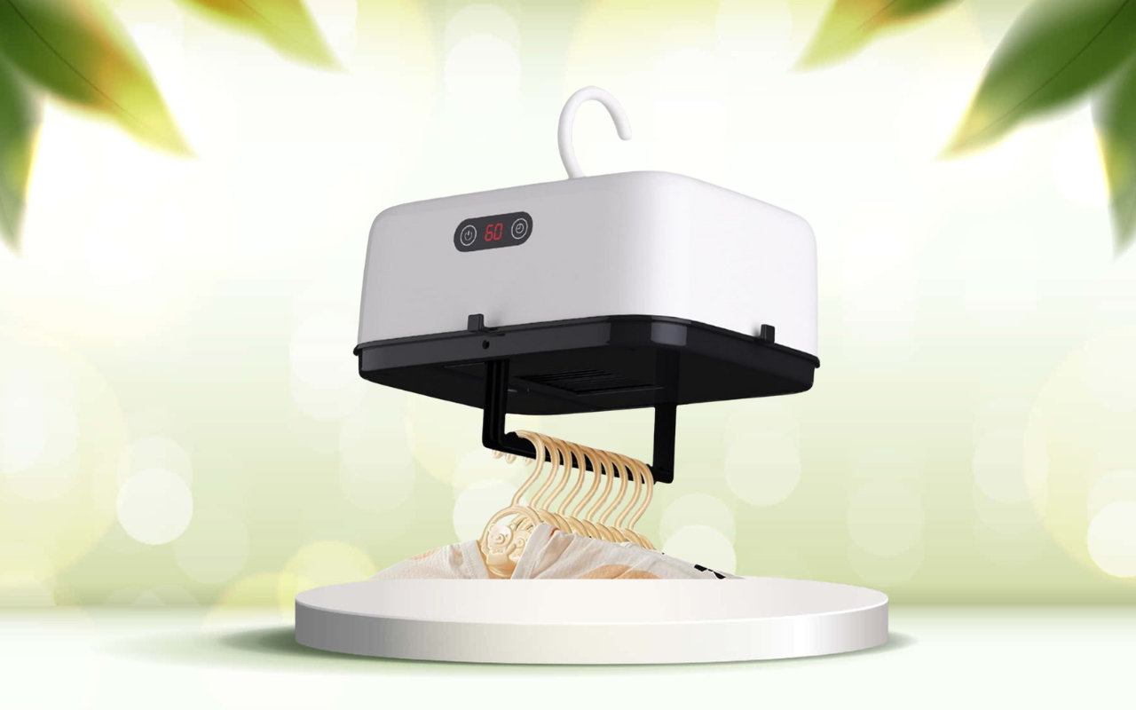 Scopri come asciugare i tuoi capi in poco spazio con l’asciugatrice portatile 600W